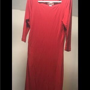 Bloomingdale’s red dress size 12 long sleeve